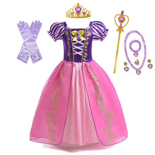 Set costume raperonzolo disney - raperonzolo,